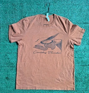2022 Country Thunder Music Festivals T-Shirt (Burnt Orange-L) - Picture 1 of 8