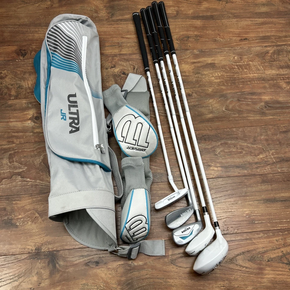 Wilson Ultra Jr. Golf Club Set Graphite Junior Flex Driver Hybrid Iron Left Hand - Image 1 of 4