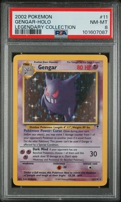 2002 POKEMON LEGENDARY COLLECTION #11 GENGAR-HOLO PSA 8 - Image 1 of 2