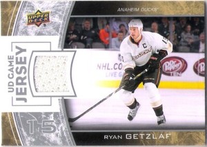 2013-14 UPPER DECK GAME JERSEY RYAN GETZLAF