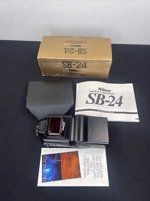 TESTED [ Near MINT ] Nikon SB-24 Speedlight Shoe Mount Flash from JAPAN - Image 1 of 4