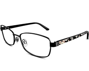 SPECSAVERS Bloom Black Floral Metal Rectangle Rim Frames Glasses: 30516144 - NEW - Picture 1 of 10