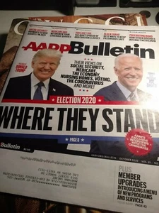 bonus 2020 OCTOBER magazine ELECTION BIDDEN TRUMP NATION DIVIDED AARP BULLETIN - Picture 1 of 1
