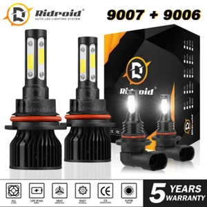 9007 LED Headlight + 9006 Fog Bulbs Combo for Dodge Ram 1500 2500 3500 2002-2005 - Picture 1 of 23