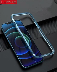 For iphone 14 Plus 13 12 Pro Max LUPHIE Shockproof Armor Metal Bumper Case Cover - Picture 1 of 16