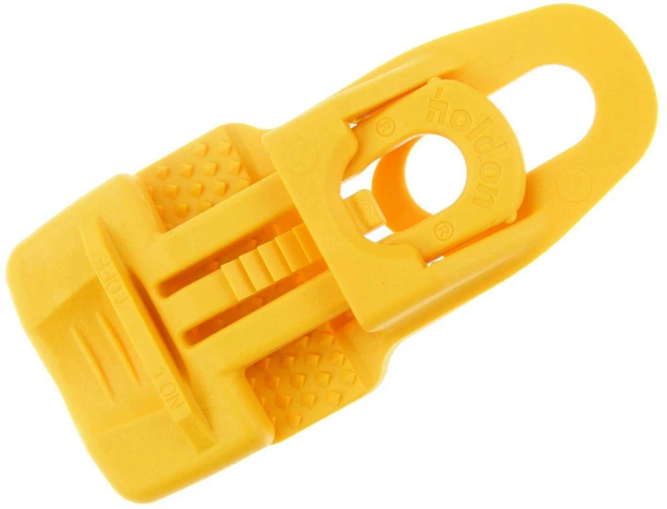 HOLDON Planen Spanner GELB Midi Clip Spannfix Ösen Sonnensegel Spann Klammer Halter Öse