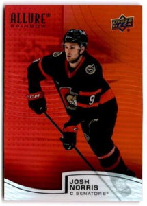 2021-22 UD Allure Rainbow Red-Orange #R-64 Josh Norris  Ottawa Senators