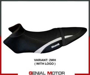 Rivestimento sella Avignone Bianco WH + logo T.I. per BUELL XB 12 S/SX 2019>2021 - Foto 1 di 2