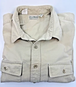 LL Bean Shirt Men's Chamois XL Long sleeve button up Soft Tall 20 - Picture 1 of 10