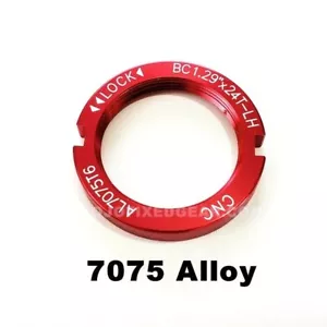 Anillo de bloqueo de engranaje fijo de aleación - BLOQUE DE ANILLO DE BLOQUEO FIXIE PISTA ANODIZADA CNC - ROJO - Imagen 1 de 1