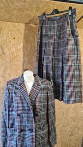 Aquascutum Wollmantel in voller Länge passender Rock plissiert 40 Zoll Brustumfang UK 10/12 - Bild 1 von 12