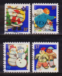 OFF Paper #3953-56 Holiday Cookies-booklet 37c (used set of 4) 2005 _n392 - Picture 1 of 1