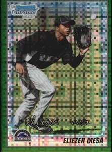2010 Bowman Chrome Prospects Green X-Fractors #BCP128 Eliezer Mesa