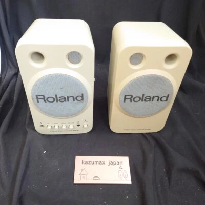 Par de Altavoces Micro Monitor Estéreo Roland MA-8 Buen Estado Envío Gratis Foto 1 de 4