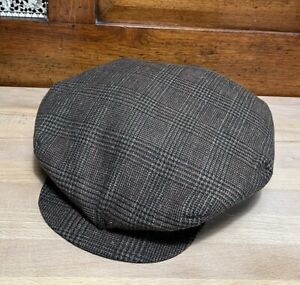 1930s Glen Check Newsboy Cap Size 7