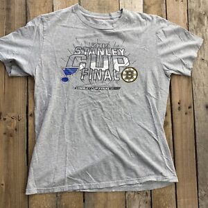 Stanley Cup Finals 2019 St Louis Blues Boston Bruins Youth T-Shirt Size XL