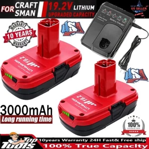 LITHIUM Battery / Charger For CRAFTSMAN 19.2 VOLT C3 DIEHARD 315.PP2011 3.0Ah - Picture 1 of 24