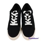 Mad Love Women?s Fran Platform Sneakers Size 9 Casual Shoe black Canvas Lace-Up