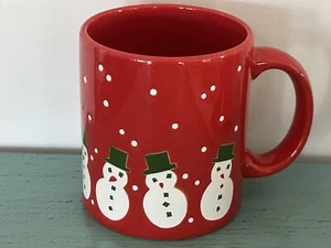 Taza de café de cerámica vintage Waechtersbach vacaciones Navidad muñeco de nieve Alemania ¡BONITA! - Imagen 1 de 4