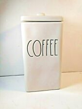 Large white REA DUNN Coffee Canister pottery MAGENTA ARTISAN COLLECTION new