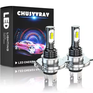H4 LED Bulb White Hi/Lo Beam Light 6500K for Scooter Motorcycle Front Headlight - Foto 1 di 11
