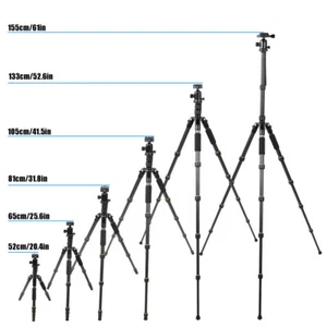 Zomei Q666C Carbon Fiber Black Travel Monopod Ball Head Tripod For Dslr D GFL - Picture 1 of 18