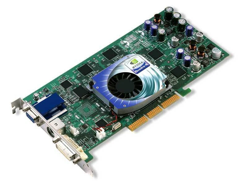 Pny Nvidia Quadro4 750xgl Graphics Card Vcq4750xgl S26361-D1473-V75 Gs3 128mb - Image 1 of 1