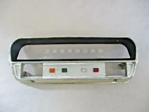 Opel Rekord A B Blende Abdeckung Tacho Tachoblende Armaturentafel mit Glas km/h - Picture 1 of 11