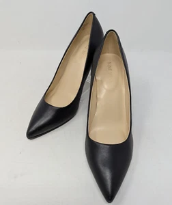 Nine West Etta bequeme elegante Damen-Slipper aus Leder schwarz Größe 7,5 - Bild 1 von 6