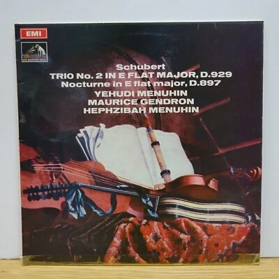 ASD 2536 SCHUBERT Trio no 2 MENUHIN GENDRON HMV STEREO LP EX - Image 1 of 4