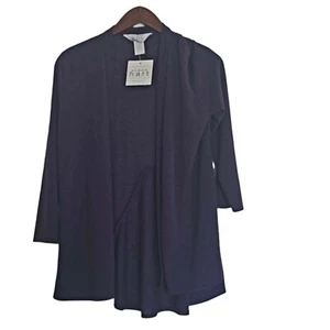 Neu mit Etikett Keren Hart Strickjacke Strick Popover tief lila, Größe Small - Bild 1 von 2