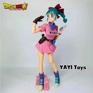 25cm Anime Dragon Ball Z Bulma Anime Figure PVC Action Figure Cute Statue. - Picture 1 of 13