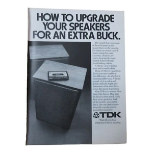 1974 TDK Recording Cassette Tape - Vintage Print Ad - Picture 1 of 3