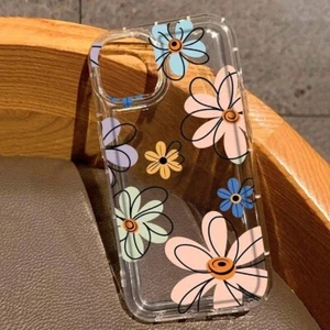 Coque antichoc transparente motif fleur pour iPhone 16/15/14 et 11/12/13 Mini, 16E. 16Plus - Photo 1 sur 15