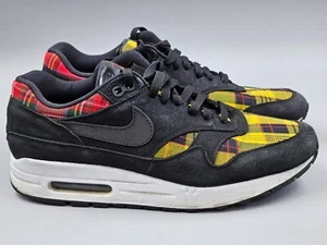 Nike Air Max 1 SE Tartan Laufschuhe schwarz rot gelb AV8219-001 Damengröße 9 - Bild 1 von 14