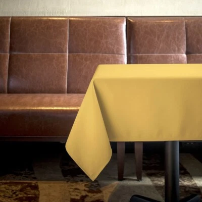 Riegel Permalux Restaurant Quality Tablecloth ~ Gold 45" x 45" Square NEW - Image 1 of 3