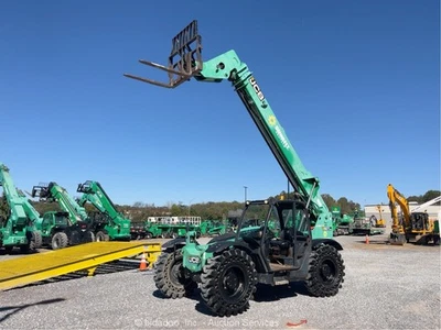2015 JCB 507-42 42' 7,000 Lbs Telescopic Reach Forklift Telehandler Aux bidadoo - Image 1 of 4