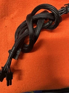 8 PIN TO dual (6+2) (6+2) pin PCIE VGA Power Supply Cable for EVGA - Picture 1 of 3