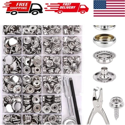 Kit Snap Calidad Marina 314PCS - Acero Inoxidable para Proyectos Exterior Foto 1 de 4