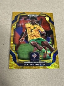 Dexter Lembiskisa Panini Prizm Gold /10 n. Scheda calcio 126 Giamaica - Foto 1 di 2