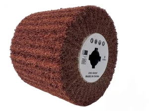 Rullo Spazzola Lamellare Abrasivo 120x100 MM Per Satinatrice Satinare Grana 80 - Foto 1 di 6