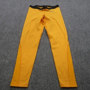 Nike Pro Dri-FIT Compression Pants XL Orange Black Mens Running Training Tights - Picture 1 of 12