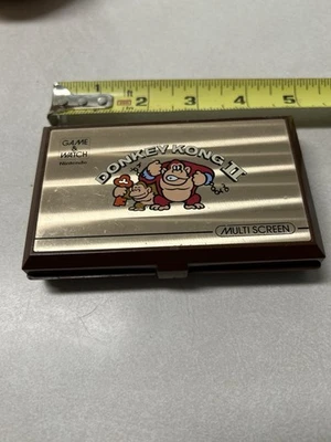 Vtg 1983 Nintendo Game Donkey Kong II Game & Watch Multi-Screen Handheld Game - Image 1 of 4