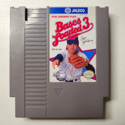 Bases Cargadas 3 NES Videojuego Ryne Sandberg Béisbol Deportes Foto 1 de 3