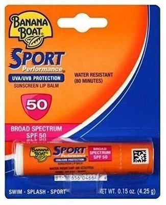 Bálsamo labial protector solar Banana Boat Sport FPS 50 (paquete de 2) Foto 1 de 4