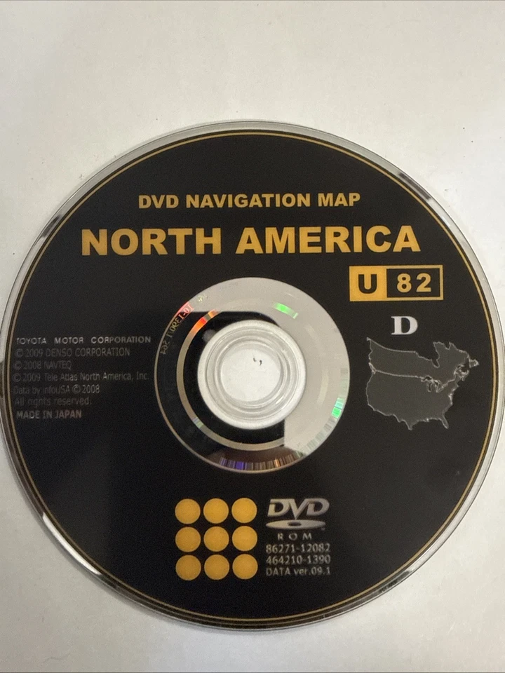 2009 2010 2011 TOYOTA COROLLA MATRIX RAV4 GEN 5 NAVIGATION DVD U82 TOYOTA OEM🟠 - Image 1 of 1