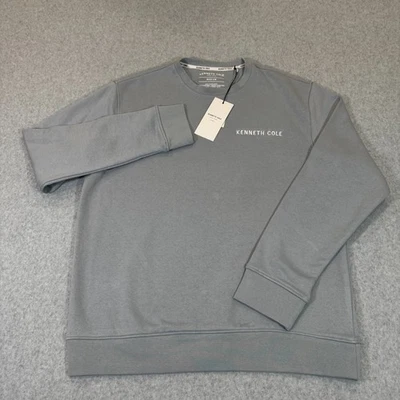 Sudadera Kenneth Cole New York Para Hombre M Gris Vapor Oscuro Cuello Redondo Logotipo en el Pecho Nueva con Etiquetas Foto 1 de 4