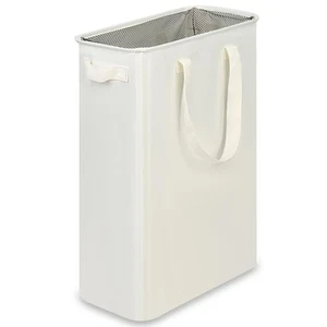 Slim Laundry Basket, Narrow Laundry Hamper with Handles, Collapsible Dirty Cl... - Picture 1 of 7