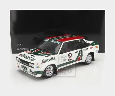 1:18 KYOSHO Fiat 131 Abarth Alitalia #2 Rally Montecarlo 1978 Rohrl KY08376G - Immagine 1 di 2