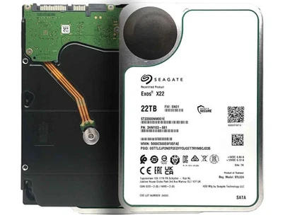 HDD Enterprise Seagate Exos X22 22TB SATA 6Gb/s 7200RPM 3.5" - ST22000NM001E - Imagem 1 de 4